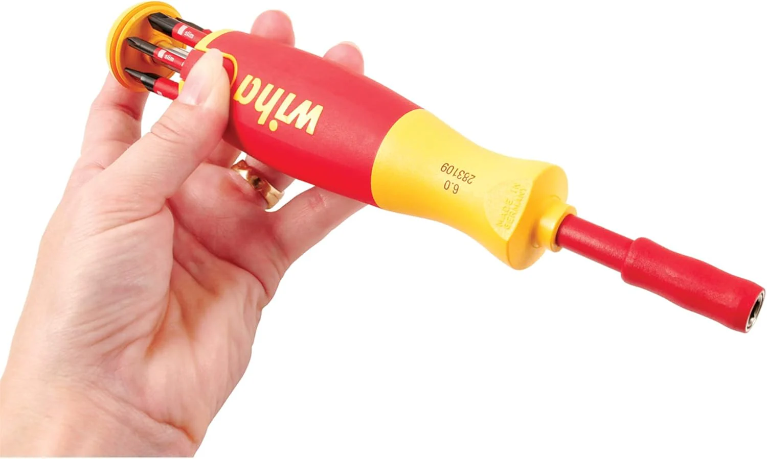 Wiha 28393 7 Piece Insulated SlimLine Ultra-Driver Blade Set Slotted, Phillips - Image 4