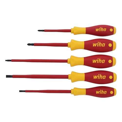 Wiha 32059 5 Piece Insulated SoftFinish Slotted/Phillips/Square Screwdriver Set - Image 2