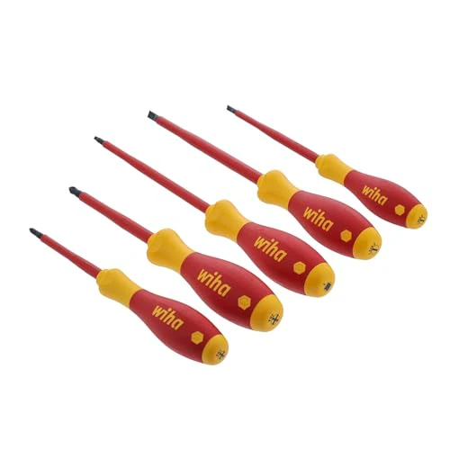 Wiha 32059 5 Piece Insulated SoftFinish Slotted/Phillips/Square Screwdriver Set - Image 3