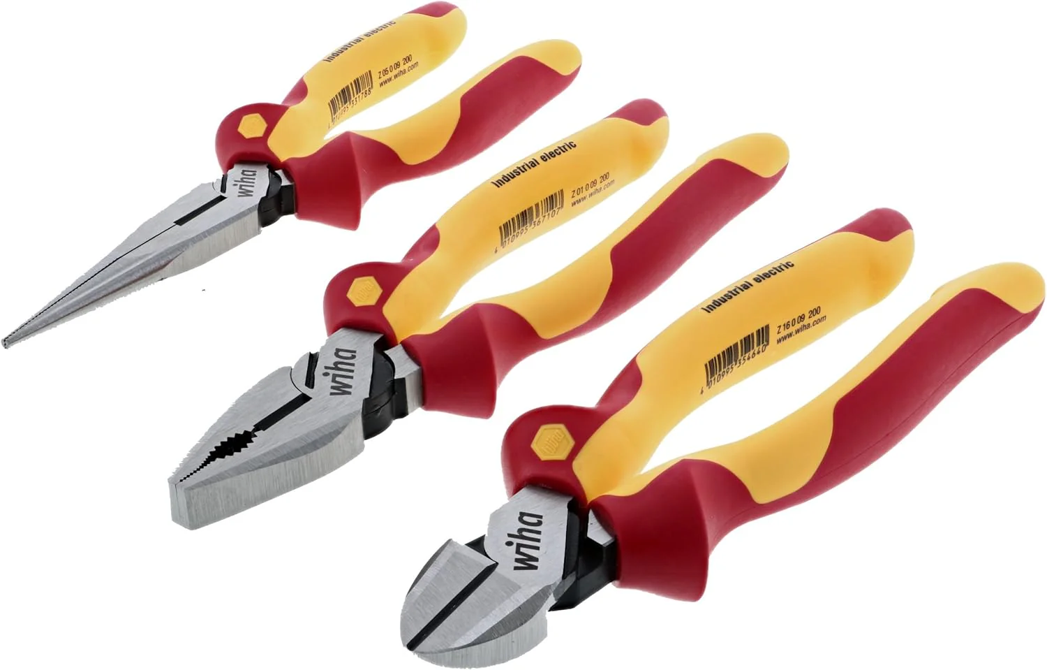 Wiha 32981 Insulated Industrial Pliers/Cutters Set, 3-Piece - Image 2