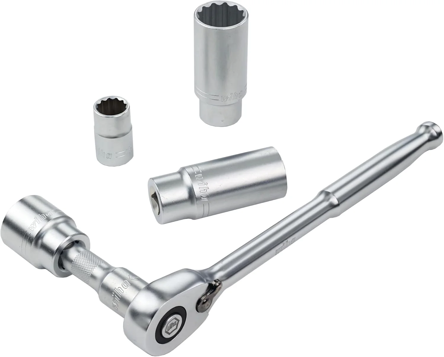 Wiha 33896 28 Piece 1/2" Drive Professional Standard and Deep Socket Tray Set - SAE - Image 4