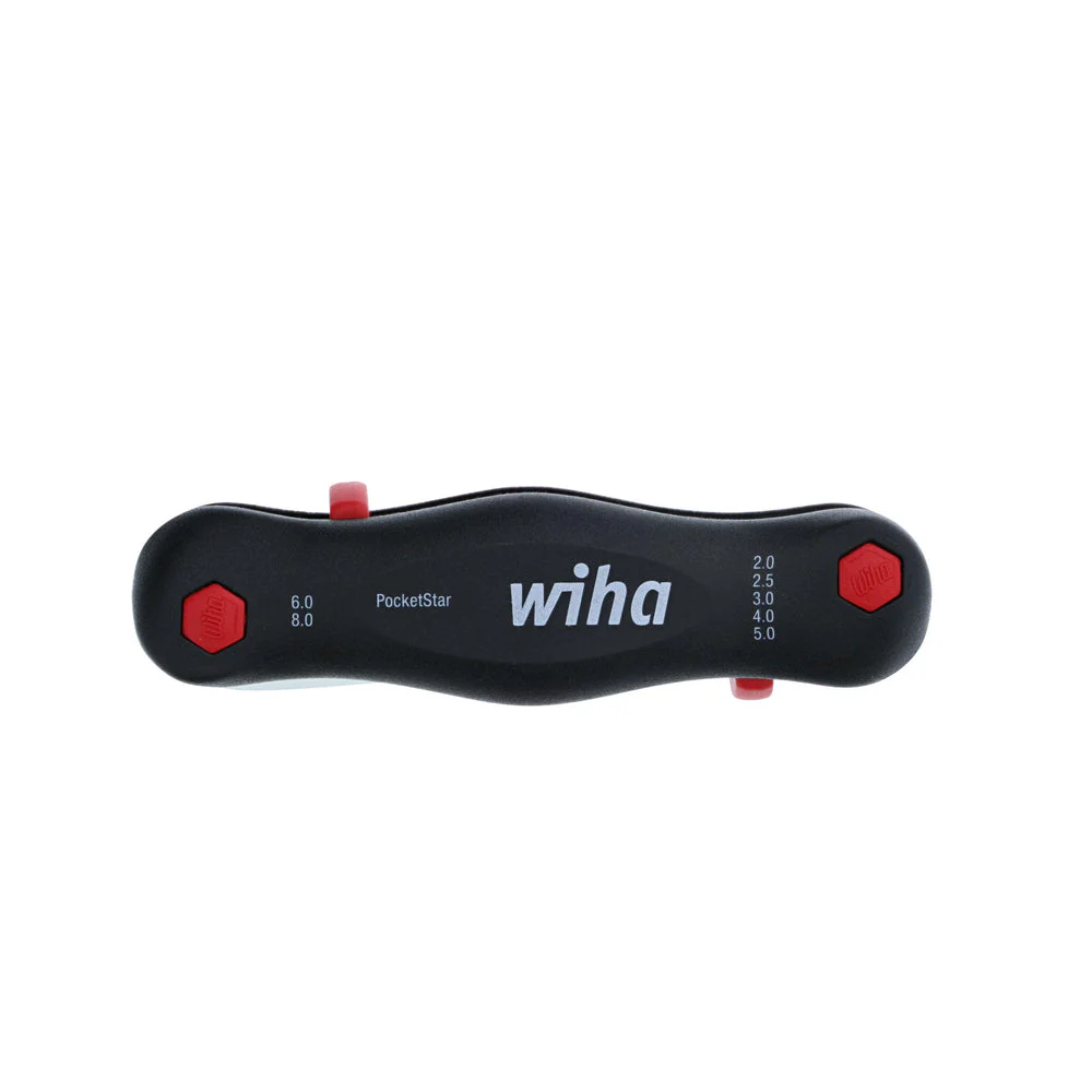 Wiha 35195 Metric Pocket Star Fold Up Key Set with Large Ergo Handle , 7-Piece - Image 2