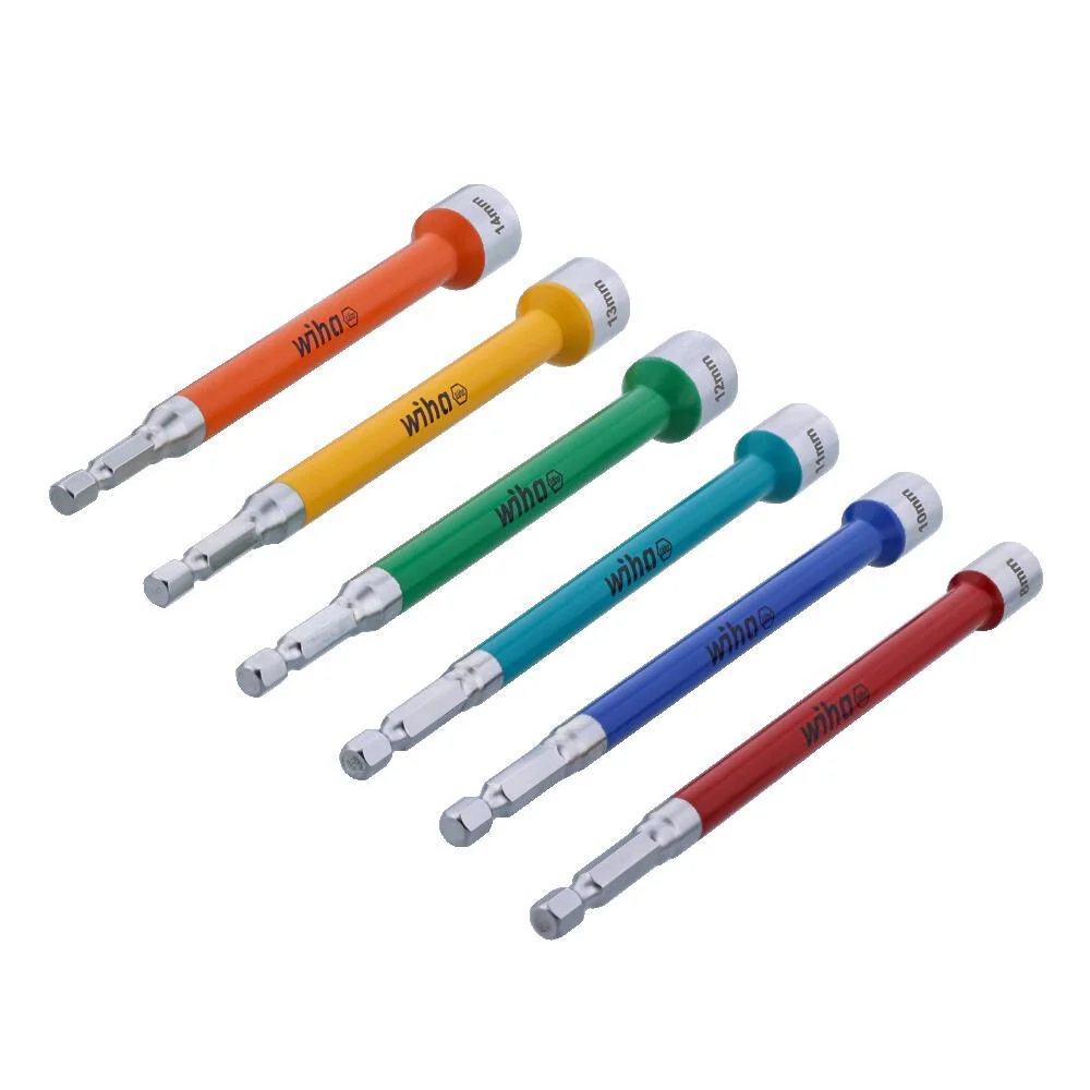 Wiha 70487 6 Piece Color Coded Magnetic Nut Setter Metric Set - Image 2