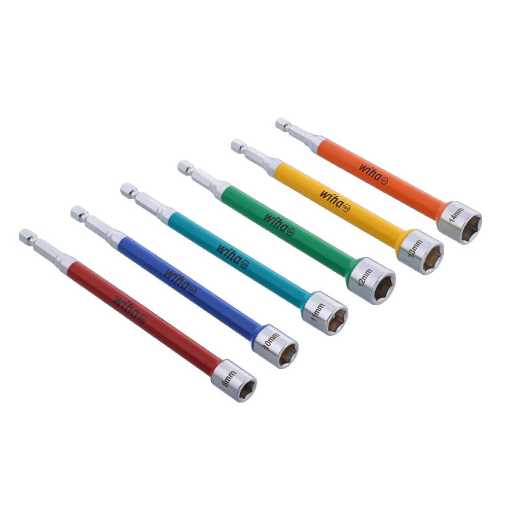 Wiha 70487 6 Piece Color Coded Magnetic Nut Setter Metric Set - Image 3