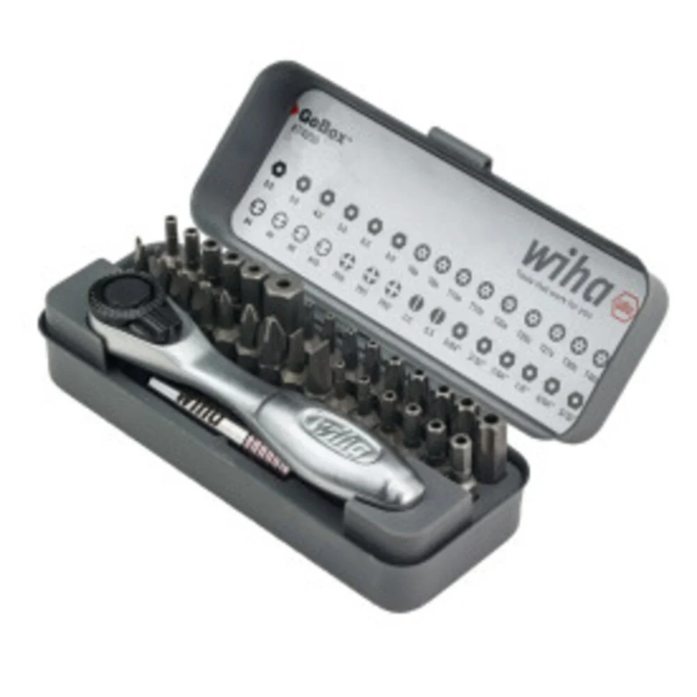 Wiha 74958 32 Piece GoBox Security Bit Set with Mini Ratchet - Image 2
