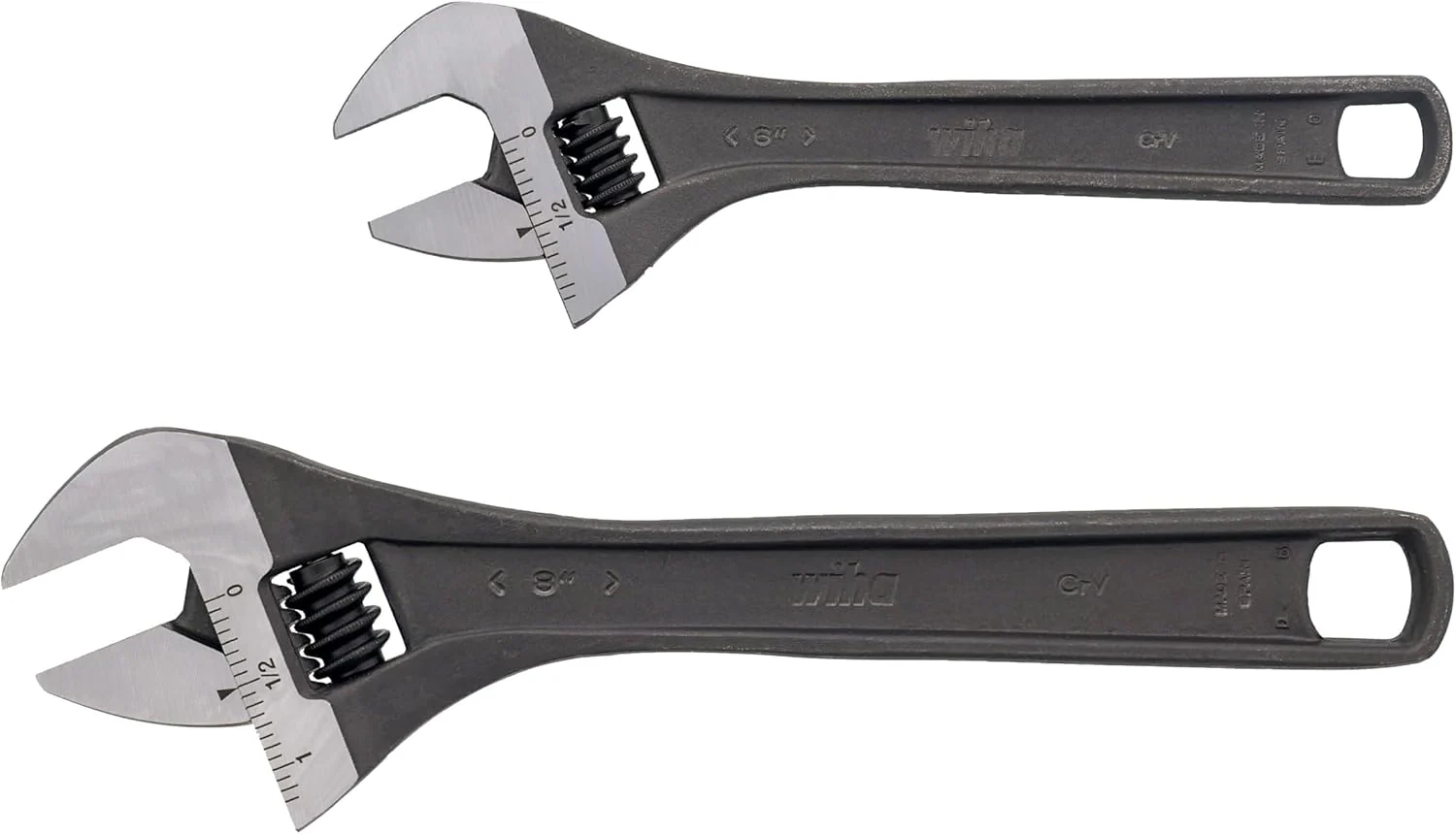 Wiha 76281 2 Piece Adjustable Wrench Set