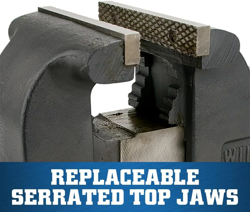 Wilton Shop Bench Vise, 6" Jaw Width, 6" Max Jaw Opening, 3-1/2" Throat (Model WS6) - Image 3