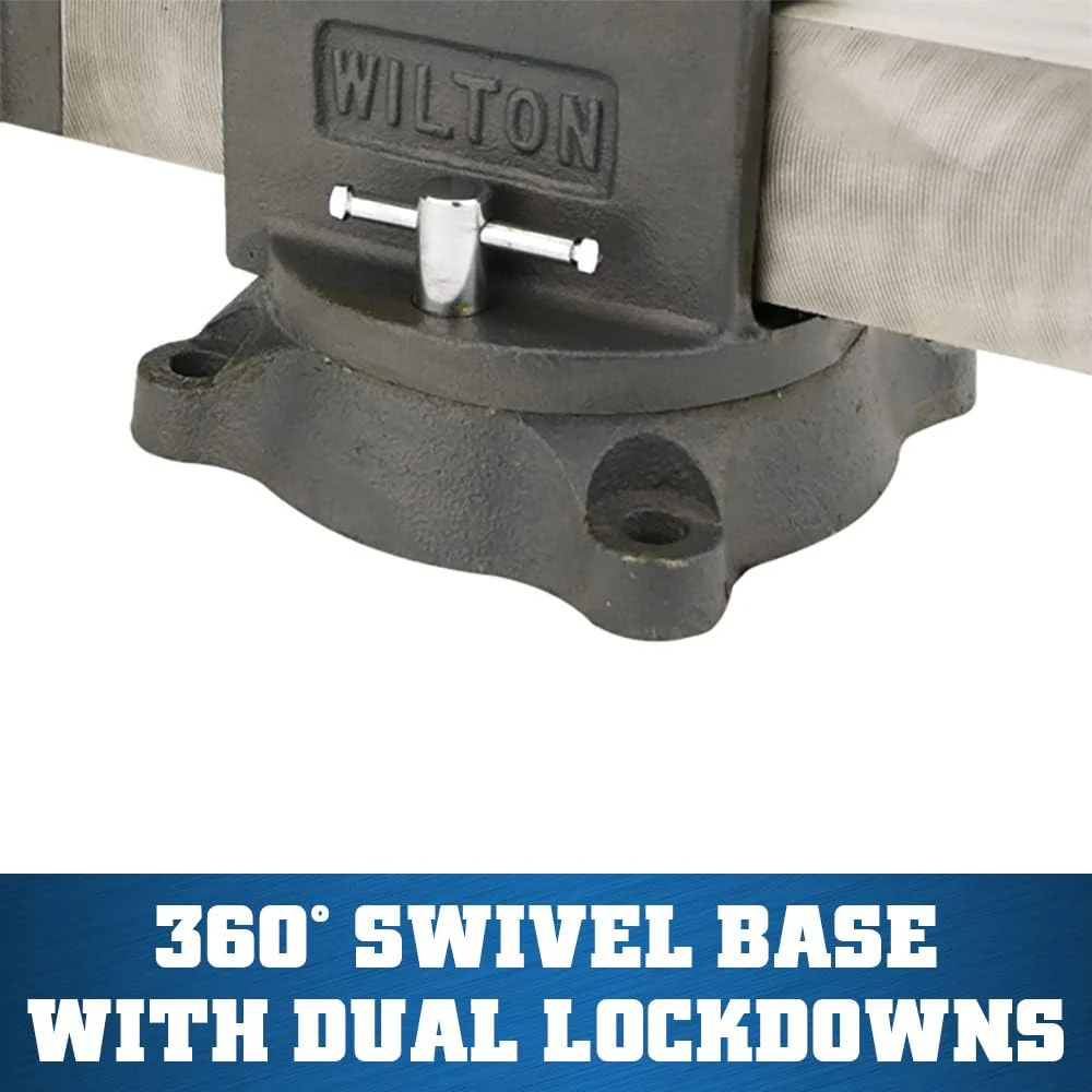 Wilton Shop Bench Vise, 6" Jaw Width, 6" Max Jaw Opening, 3-1/2" Throat (Model WS6) - Image 6