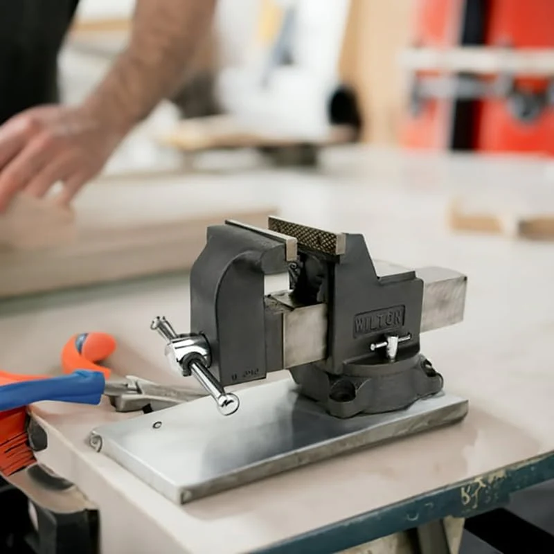 Wilton Shop Bench Vise, 6" Jaw Width, 6" Max Jaw Opening, 3-1/2" Throat (Model WS6) - Image 9