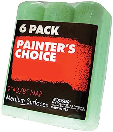 Wooster Brush, 6 Count (Pack of 1), R959 R959-9 Painter's Choice Roller Cover 3/8 Inch Nap, 6-Pack, 9 Inch, 128 - Image 3