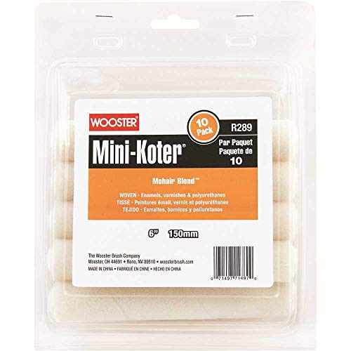 Wooster Brush R289-6 Mini-Koter Mohair 6-Inch, 10-Pack
