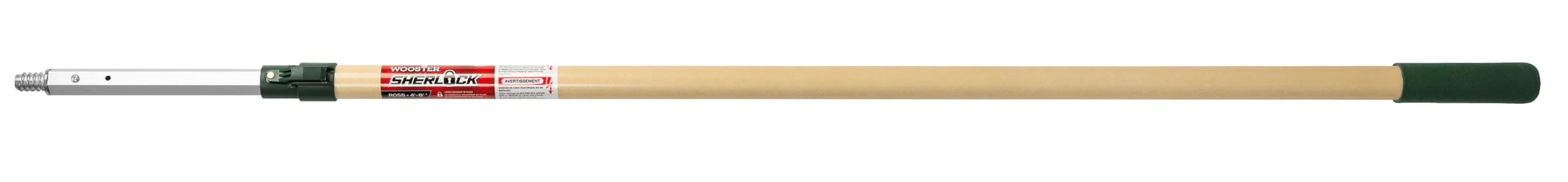 Wooster Brush (R055) Sherlock Extension Pole, Beige/Green, 4 Foot
