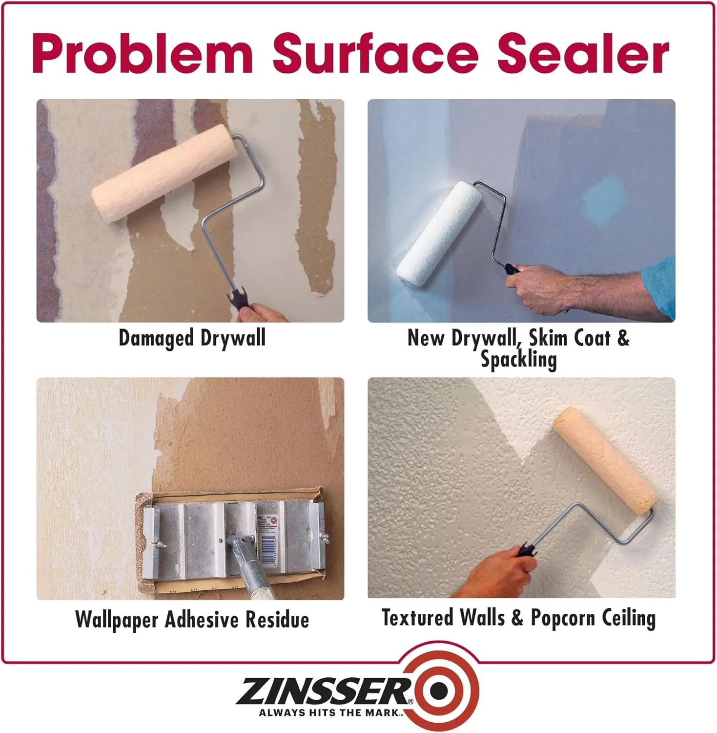 Zinsser 02301-4PK Problem Surface Sealer, Gallon, Clear, 4 Pack - Image 5