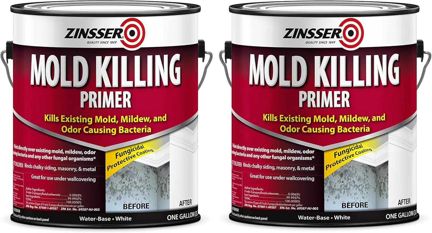 Zinsser 276049-2PK Mold Killing Primer, Gallon, White, 2 Pack - Image 2
