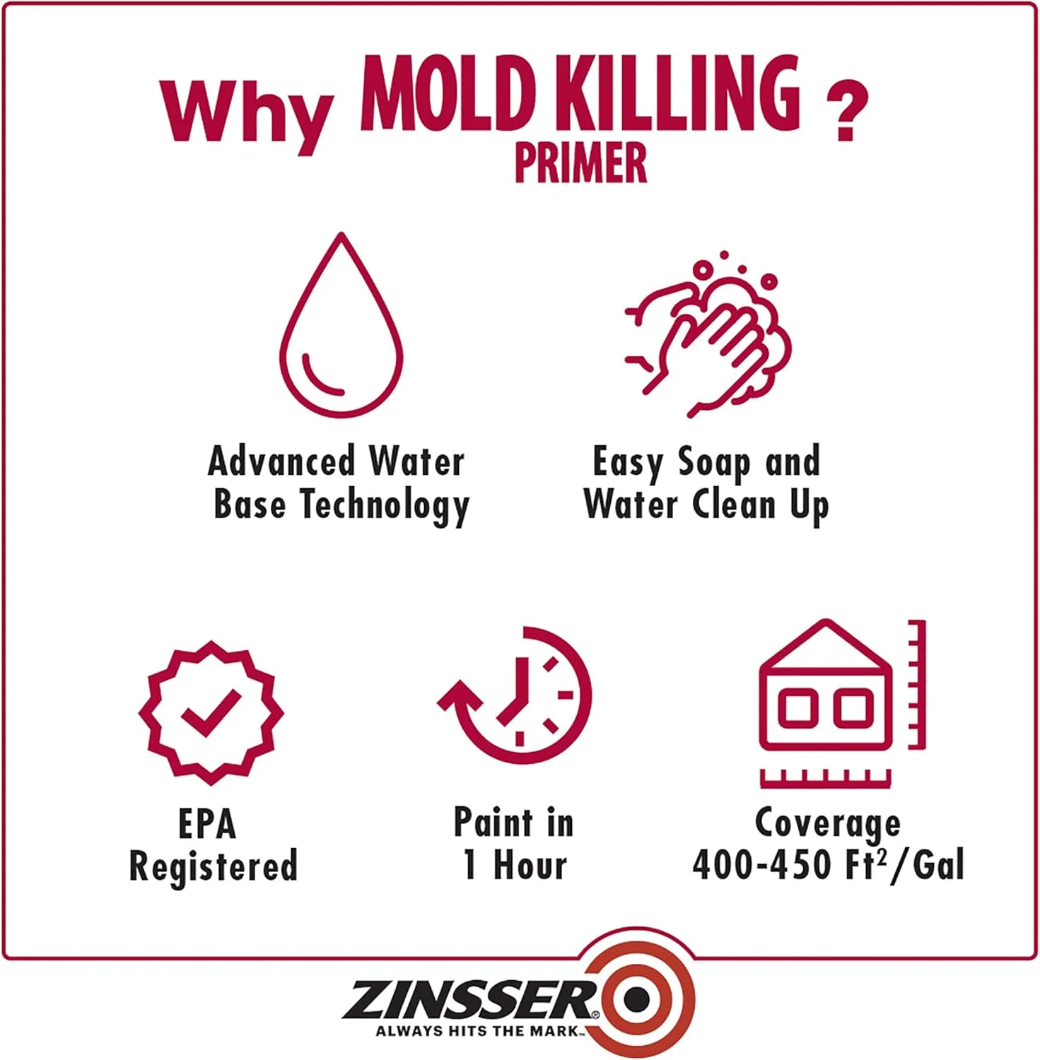 Zinsser 276049-2PK Mold Killing Primer, Gallon, White, 2 Pack - Image 6