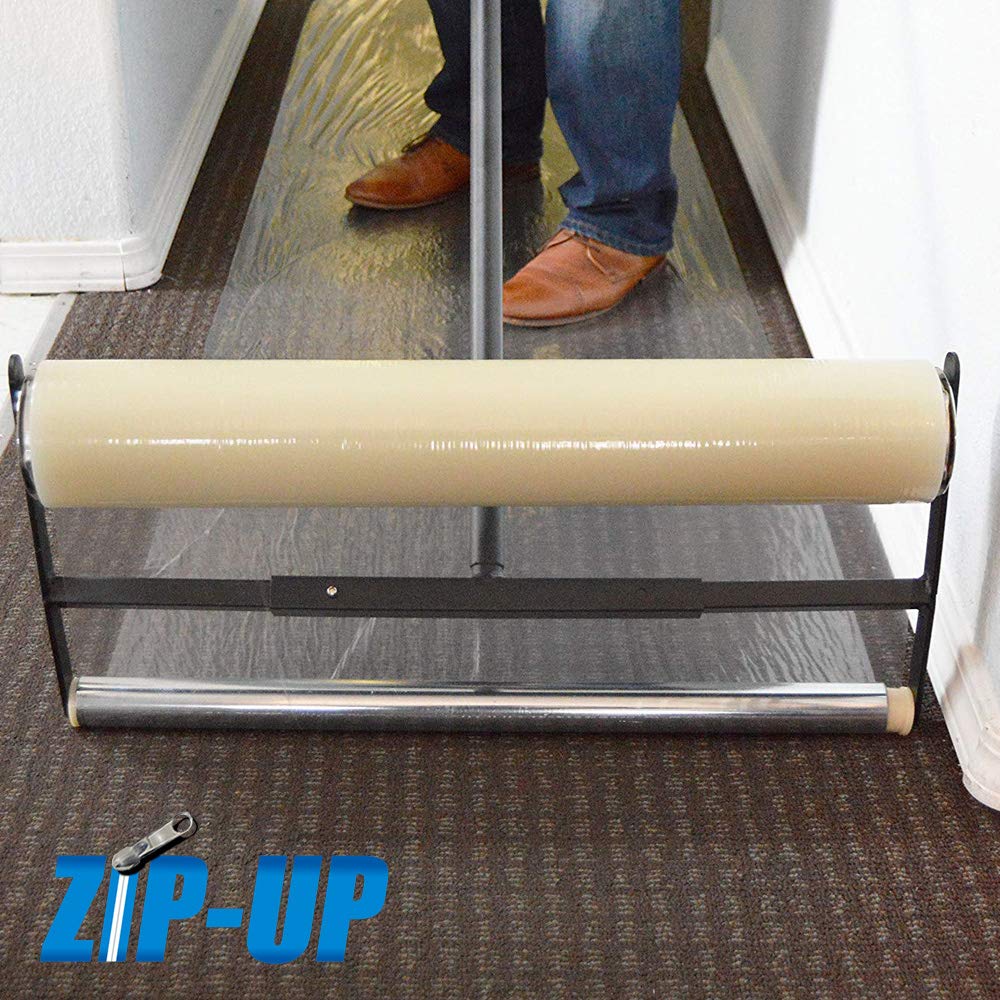 ZIP-UP Products Carpet Protection Film - 24" x 50' Floor and Surface Shield with Self Adhesive Backing & Easy Installation - Image 6